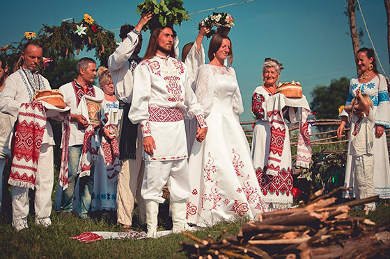Свадьба в славянском стиле